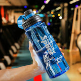 Transparent Plastic 1-Liter Sports Bottle: BPA-Free and Portable for Outdoor Travel, Perfect for Hydration on the Go