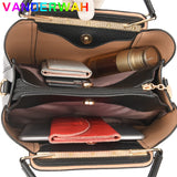 Luxury Soft Leather Women's Handbag: Designer Large Capacity Shoulder/Crossbody Tote