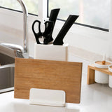 Multi-Functional Kitchen Organizer: Holds Knives and Cutting Boards