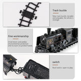 Electric Train Toy Set: Classic B/O Railway with Freight and Passenger Steam Locomotives, Smoke Simulation Model