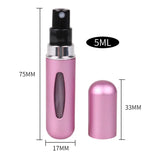 Portable Refillable Perfume Atomizer: Travel Spray Bottle, 5ml/8ml