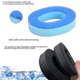 Mpow Earpads Replacement for BH415 BH473 MPOW Air Headphones Gel Cooling Cushions Soft Foam Ear Covers Leather Sleeve Headsets