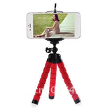 Flexible Octopus Tripod Bracket Holder with Smartphone Clip Monopod Stand, Compatible with all Mobile Phones