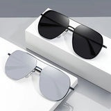 High-Quality Luxury Metal Polarized Sunglasses for Men: Upscale Black Design, Ideal for Summer Driving and Travel, UV400 Protection Shades