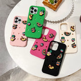 Enjoyable DIY 3D Sunglasses Fruit Candy-Colored Silicone Case for iPhone 11, 12, 13, 14 Pro Max