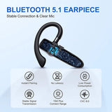 Mpow 530 Wireless Headset Bluetooth 5.1, Hands-Free Calling, 10 Hours Talk Time, Ideal for Business, Car Drivers, and Truckers