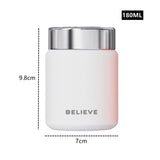 180ml Compact Stainless Steel 316 Thermal Flask, Fashionable Portable Pocket-Sized Coffee and Tea Tumbler