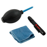 2-in-1 Cleaning Set for Digital Cameras: Cloth Brush and Air Blower, Ideal for Dust and Professional Photography Cleaning