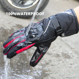 Windproof Waterproof Motorcycle Gloves for Men - Ideal for Motorbike Riding, Touch Screen Compatible