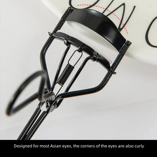 Non-electric Wide-angle Eyelash Curling Tool: Long-lasting Eyelash Clippers with Black Design, Packaged in Transparent Box