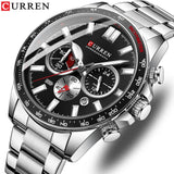 CURREN Brand Luxury Business Multifunctional Men's Quartz Chronograph: Classic Fashion, Sports, Luminous Clock - Montre Homme