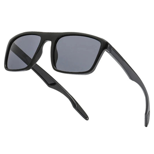 Classic Square Men's Sunglasses: Polarized Fashion Black Sun Glasses, Stylish Driving Shades with UV400 Sports Eyewear