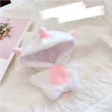 Hoodie Jumpsuit Sweater Outfit for 17cm Labubu Doll – Cute Plush Clothing Set for Fans & DIY Dress-Up Accessories