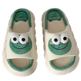 Cute Cartoon Frog Slippers for Women & Men – Anti-Slip, Thick Bottom Cotton Indoor Shoes | Cozy Four Seasons Home Footwear