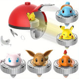 Pokemon Smart Pet Elf Battle Top Pikachu Charmander Jenny Turtle Mew Interactive Toy Gift Set