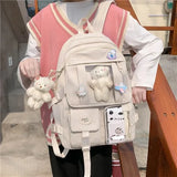 Elementary and Junior School Girls' Backpack: Multi-Pocket Kawaii Backpack Perfect for Teenage Girls and Women