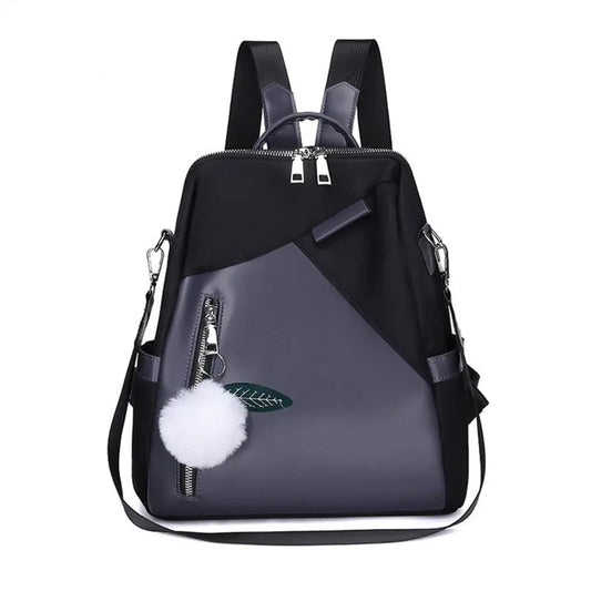 Chic and Waterproof Black Mini Backpack for Women: Perfect for Fashionable Travel, Ideal for Teenage Girls