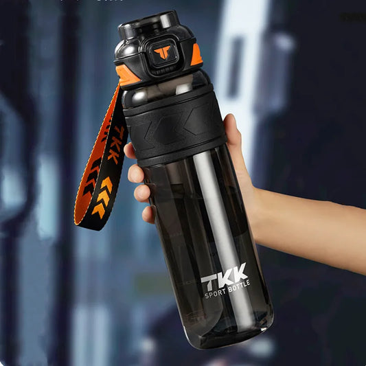 High-Quality Tritan Water Bottle: 1000ml/1500ml, Portable with Straw, Ideal for Gym and Outdoor Sports