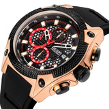 MEGIR Military Sports Watch: Fashionable Luxury for Men, Waterproof Silicone