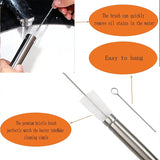 Stainless Steel Turkey Baster & Meat Injector Set – Professional Cooking Syringe with Marinade Needle and Cleaning Brush