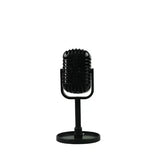 Classic Dynamic Vocal Microphone in Vintage Style, Retro Mic with Universal Stand, Ideal for Live Performances, Karaoke, and Studio Recordings