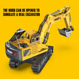 RC Excavator Car: Remote Control Toy for Boys, Electric Radio-Controlled Excavator, Ideal Kids Gif