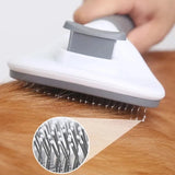 Pet Hair Remover Brush with Self-Cleaning Feature: Grooming Tool for Dogs and Cats, Including Dematting Comb and Accessories