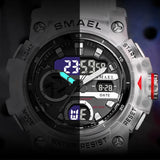 Men's Digital Military Watch – Dual Display Quartz Waterproof Timepiece | Sport Wristwatch Gift for Him