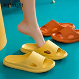 Thick Platform Home Slippers: Soft Eva Slides for Men and Women, Ideal for Indoor and Bathroom Use