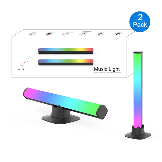 Smart Music RGB Light Bar - Ambient Lighting with Built-In MIC, Ideal for Gaming, TV, Bedroom, Living Room, and Parties