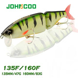 135mm Jointed Swimbait: Large Artificial Hard Bait for Predator Fishing - Ideal for Wobbler, Minnow, and Pike