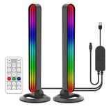 RGB LED Desk Lamp - Symphony Lights, Music Rhythm Ambient Strip Light, TV Backlight Decor, Desktop Atmosphere Night Light