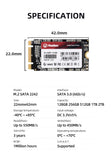 NGFF Solid State Drive: M.2 SATA SSD in 120GB, 128GB, 240GB, 512GB, 1TB, Models 2280 & 2242HDD for Desktop and Laptop Use