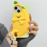 3D Banana Silicone Phone Case for iPhone 11-14 Pro Max