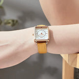 MEGIR Women's Luxury Leather Strap Quartz Watch: Fashionable and Versatile for Casual or Sporty Looks