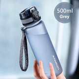 UZSPACE Sports Water Bottle: BPA-Free Tritan Frosted Plastic, Available in 500ml or 1000ml, Leakproof Design with Shaker and Tea Filter