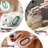 Double-Sided Cats Hair Brushes: Grooming and Massage Comb, Pet Hair Remover Brush for Dogs and Cats - A Convenient Home Accessory for Kitten Self-Care