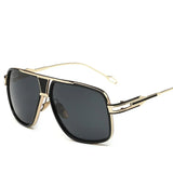 High-End Men's Sunglasses featuring Mirrored Lenses featuring Mirrored Lenses - Retro Square Designer Shades