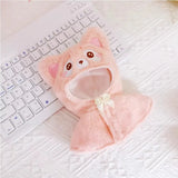 Hoodie Jumpsuit Sweater Outfit for 17cm Labubu Doll – Cute Plush Clothing Set for Fans & DIY Dress-Up Accessories