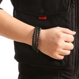 Men's High-Quality Multilayer Leather Bracelet – Classic Fashion with Tiger Eye Beads | Jewelry Gift for Him