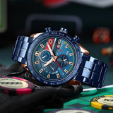 CURREN Brand New Fashion Men's Watch: Top Luxury Sports Chronograph, Quartz, Waterproof, Luminous