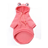 Autumn Frog Hoodies For Pets: Soft and Cozy Fleece Clothes for Small Dogs and Cats, Ideal for French Bulldogs, Chihuahuas