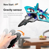 V17 Gravity-Sensing RC Aircraft Glider, EPP Foam Remote-Controlled Airplane