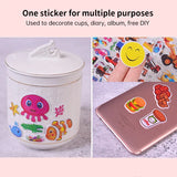 Set of 6 Random Animal Stickers: 3D Cute Cartoon Repeatable Stickers for Children