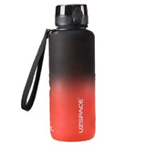 UZSPACE 1500ml Sports Water Bottle: Features Time Marker, Large Capacity, Portable and Leak-Proof Design, Ideal for Outdoor Travel