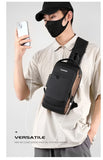 Compact Anti-Theft Men Chest Bag: Small Crossbody Bag with Mobile Phone Slot, Ideal for Men's Shoulder Sport Bag