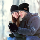 Thick Winter Beanie Set for Men and Women: Wool Hat, Neck Scarf, and Balaclava Mask