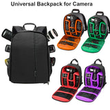 Shockproof and Breathable Camera Backpack for Nikon and Canon DSLR Cameras, Portable Travel Bag for Lenses, Video, and Photos