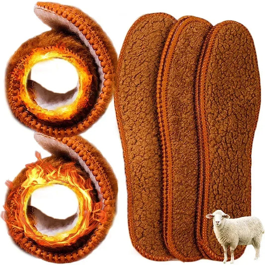 Warm Alpaca Wool Insoles for Winter Footwear: Soft, Plush, and Thermal for Men and Women