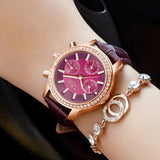 LIGE Luxury Brand Diamond Women's Watch: Waterproof Quartz Clock for Women